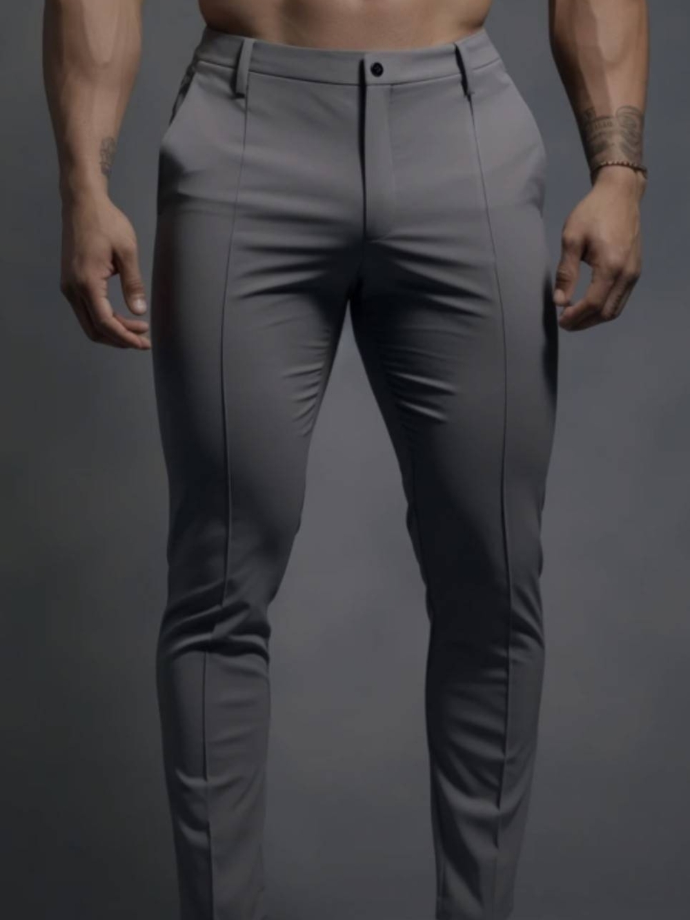 Novate: Wrinkle-Free Slim FitTrousers Dolci Lusso Black S